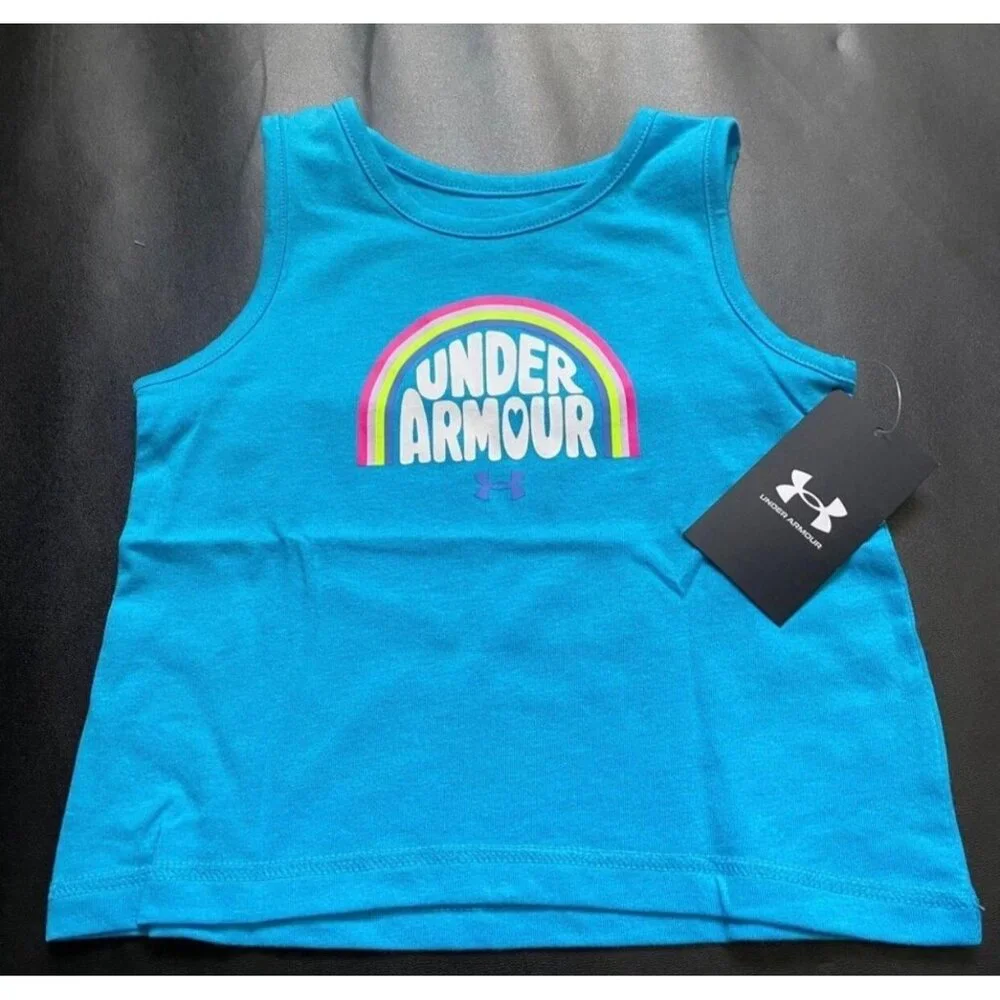 NWT Under Armour Rainbow Athletic Set Girls Size 3T